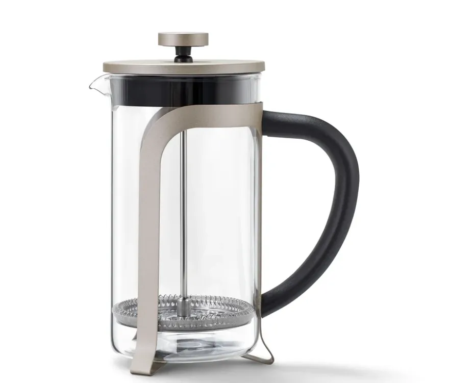Siebstempelkanne 800 ml, 6 Tassen, champagner