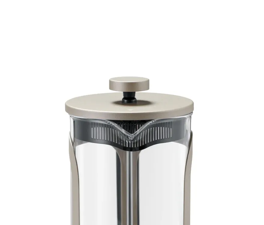 Siebstempelkanne 800 ml, 6 Tassen, champagner