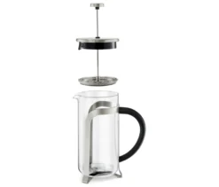 Siebstempelkanne 800 ml, 6 Tassen, silber