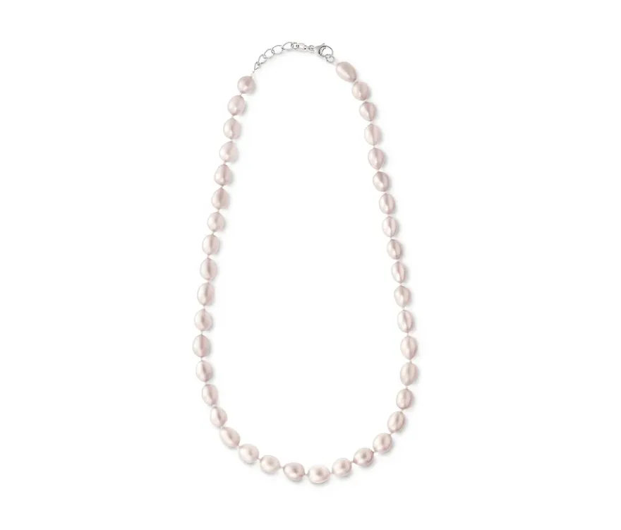 925 Silber Collier Süßwasserzuchtperlen