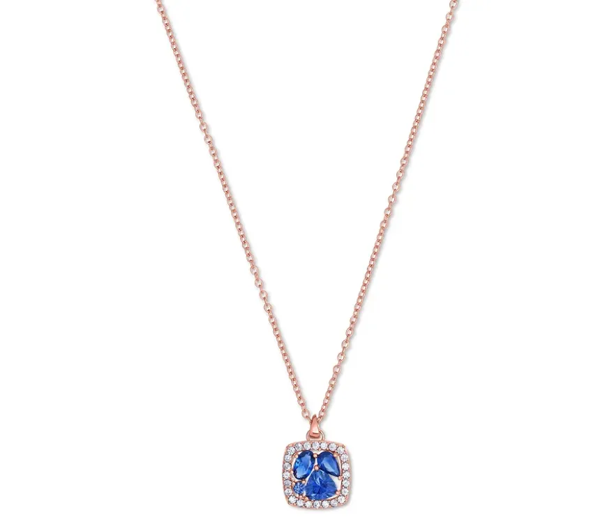 925 Silber Kette »Blau Cluster«
