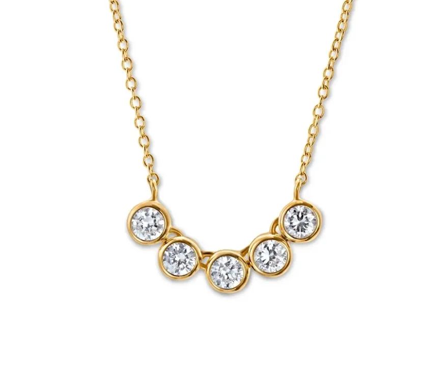 925 Silber Kette Tennis Zirkonia
