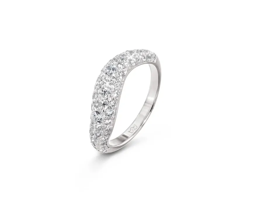 925 Silber Ring Wave