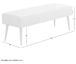 Sitzbank »Sit«, Cordstoff creme