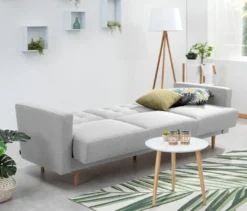 3-Sitzer Schlafsofa »Janny«, hellgrau