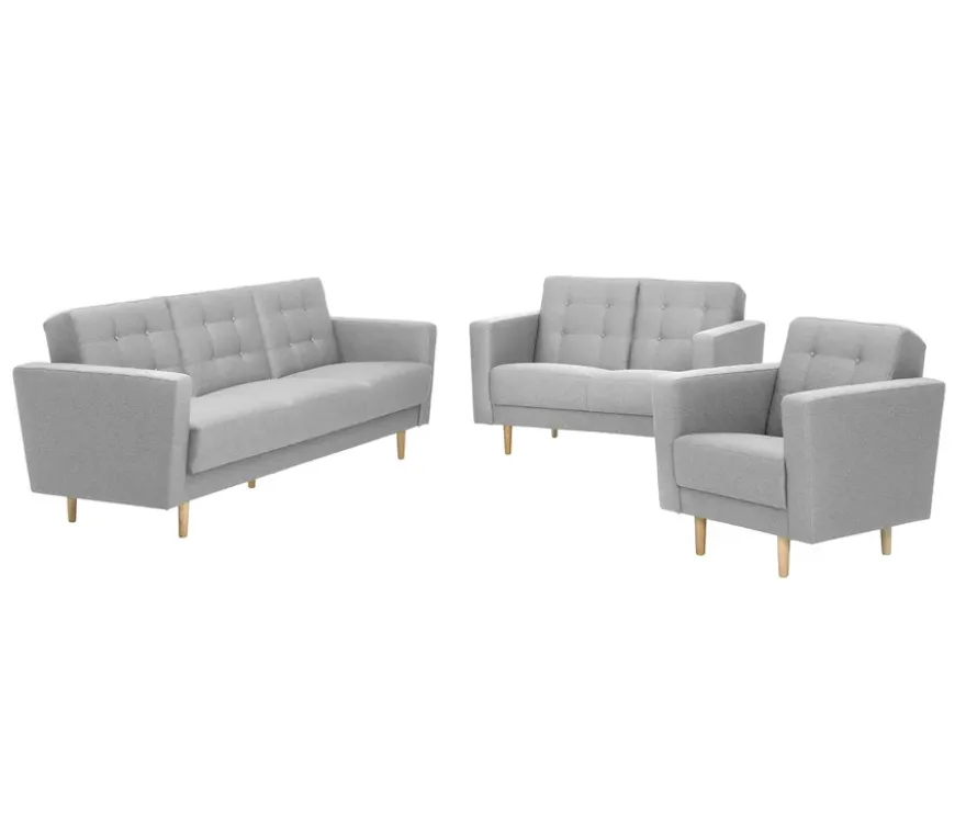 3-Sitzer Schlafsofa »Janny«, hellgrau