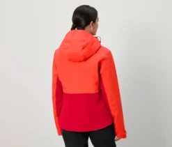 Skijacke, rot-orange