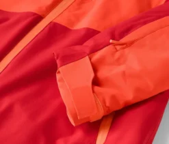 Skijacke, rot-orange