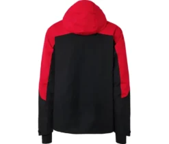 Skijacke, rot-schwarz