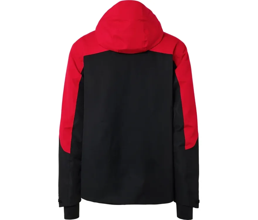 Skijacke, rot-schwarz