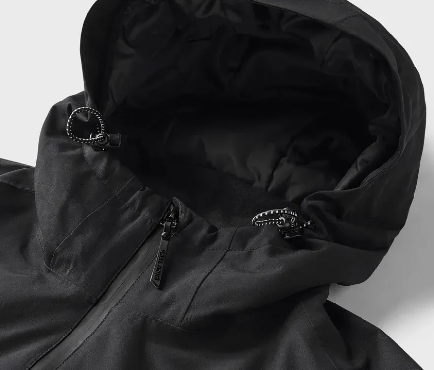 Skijacke, schwarz