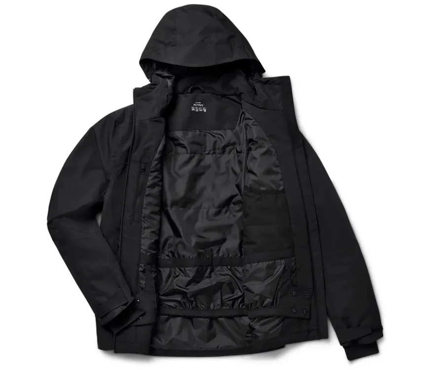 Skijacke, schwarz