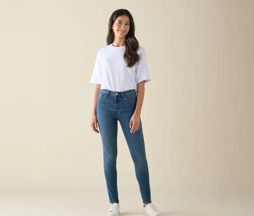 Skinny Jeans – Fit »Hanna«, mid blue