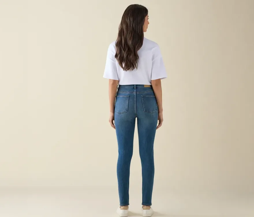 Skinny Jeans – Fit »Hanna«, mid blue