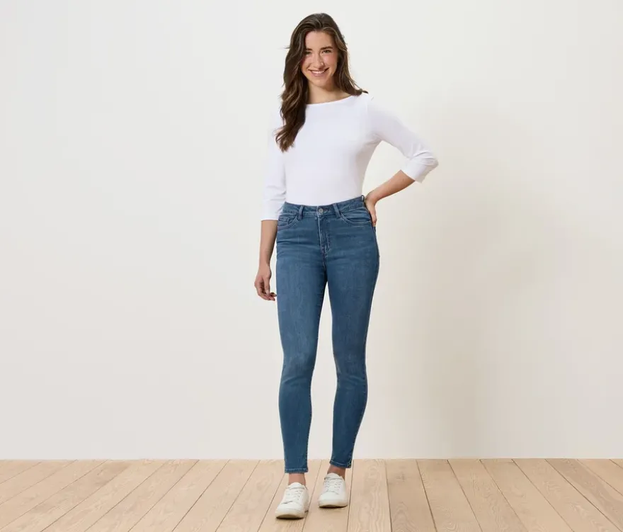 Skinny Jeans – Fit »Hanna«, mid blue