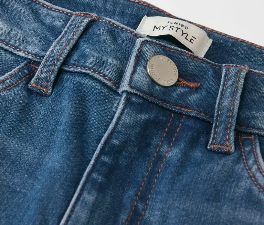 Skinny Jeans – Fit »Hanna«, mid blue