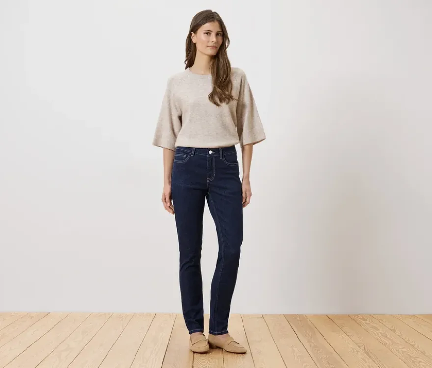 Slim Jeans ‒ Fit »Emma«, dark blue rinsed