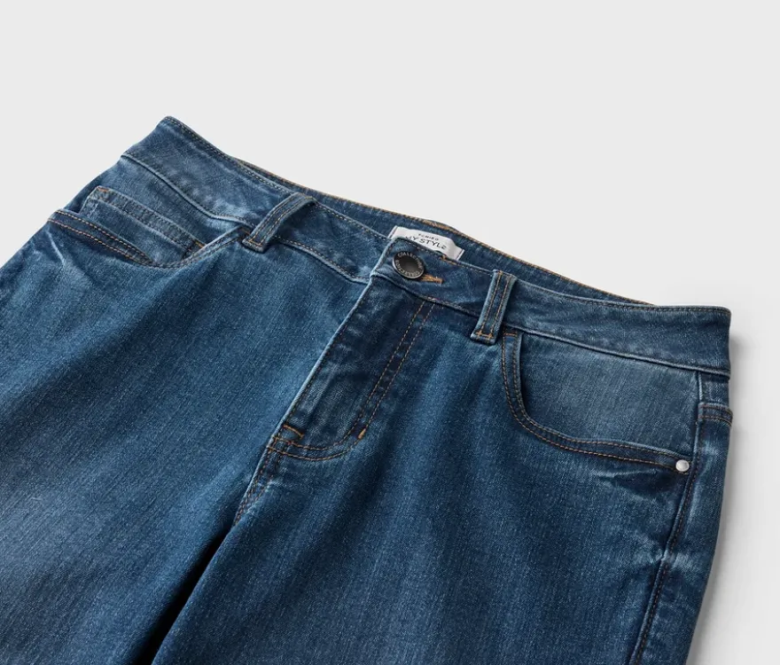 Slim Jeans ‒ Fit »Emma«, mid blue denim