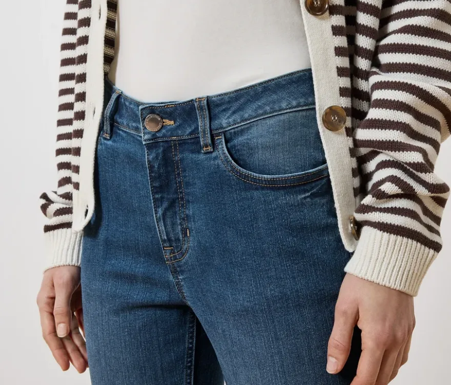 Slim Jeans ‒ Fit »Emma«, mid blue denim