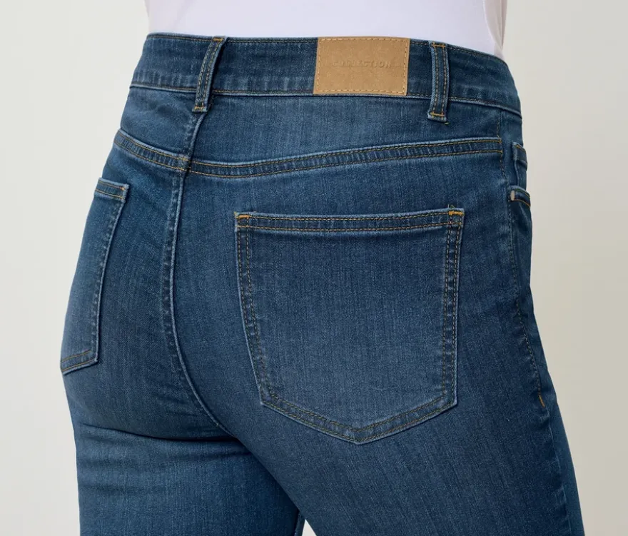 Slim-Jeans – Fit »Emma«, mid blue denim