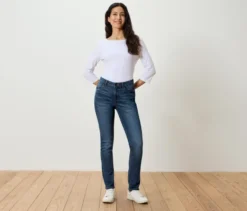 Slim-Jeans – Fit »Emma«, mid blue denim