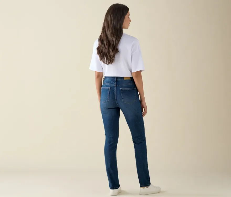 Slim-Jeans – Fit »Emma«, mid blue denim