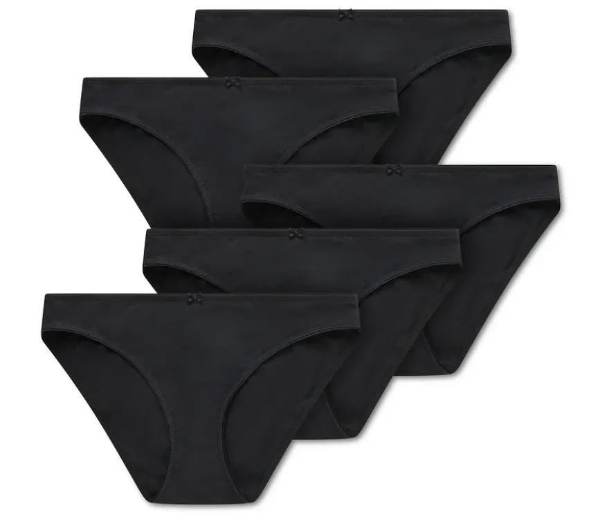 5 Slips, schwarz