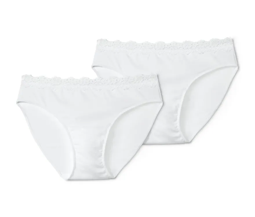 2 Slips, weiß