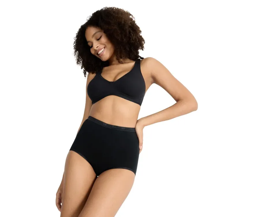 sloggi Basic+ Maxi C3P, black