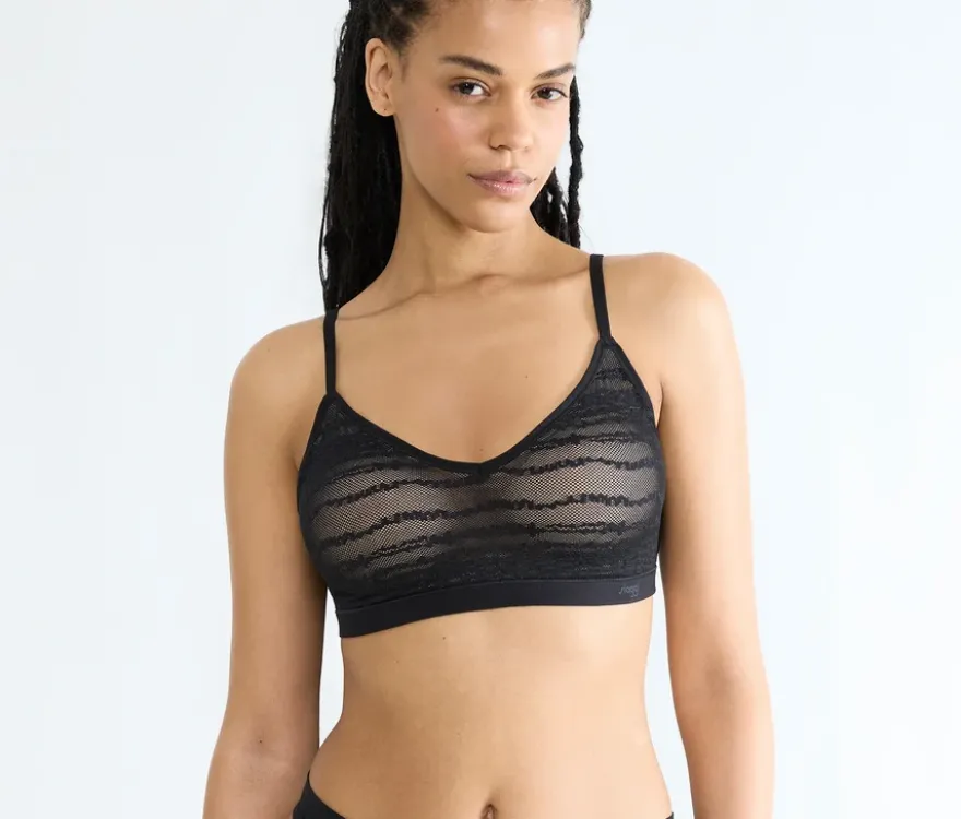 sloggi FREE Evolve PU Lace BH, black