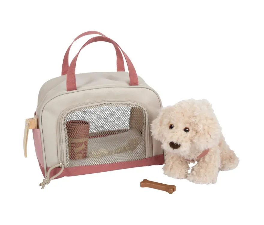 small foot Plüschhund mit Tasche und Pflege-Set