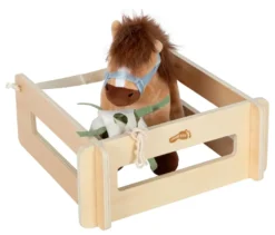 small foot Spielset Pferd mit Stalll, hellbraun