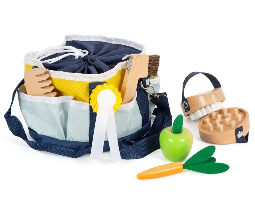 small foot Spielzeug-Pferdepflege-Set mit Tasche