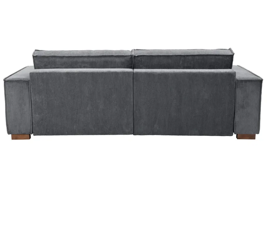 Sofa 2-Sitzer mit Auszugsbett links, Longchair rechts »Cumello«, anthrazit