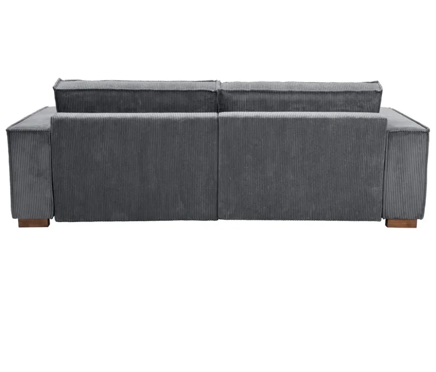 Sofa 2-Sitzer mit Auszugsbett rechts, Longchair links »Cumello«, anthrazit