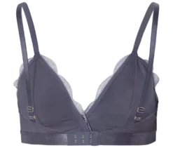 Soft-BH mit Stickerei, rauchblau