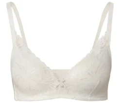 Softschalen-BH mit Spitze, creme