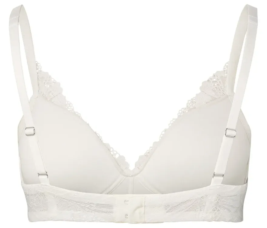 Softschalen-BH mit Spitze, creme