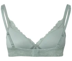 Softschalen-BH mit Spitze, jade