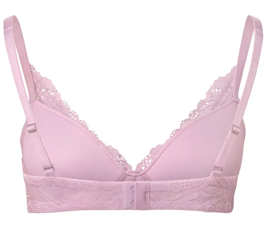 Softschalen-BH mit Spitze, rosa