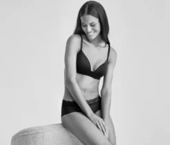 Softschalen-BH, schwarz