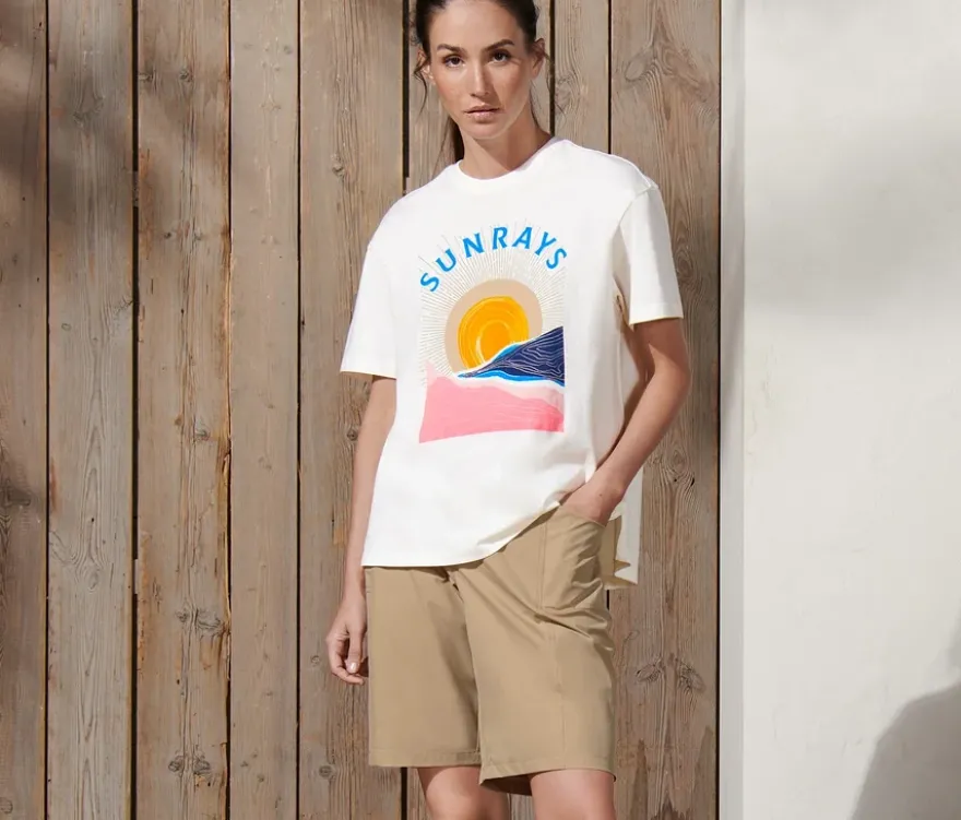 Softshell-Funktionsshorts, beige