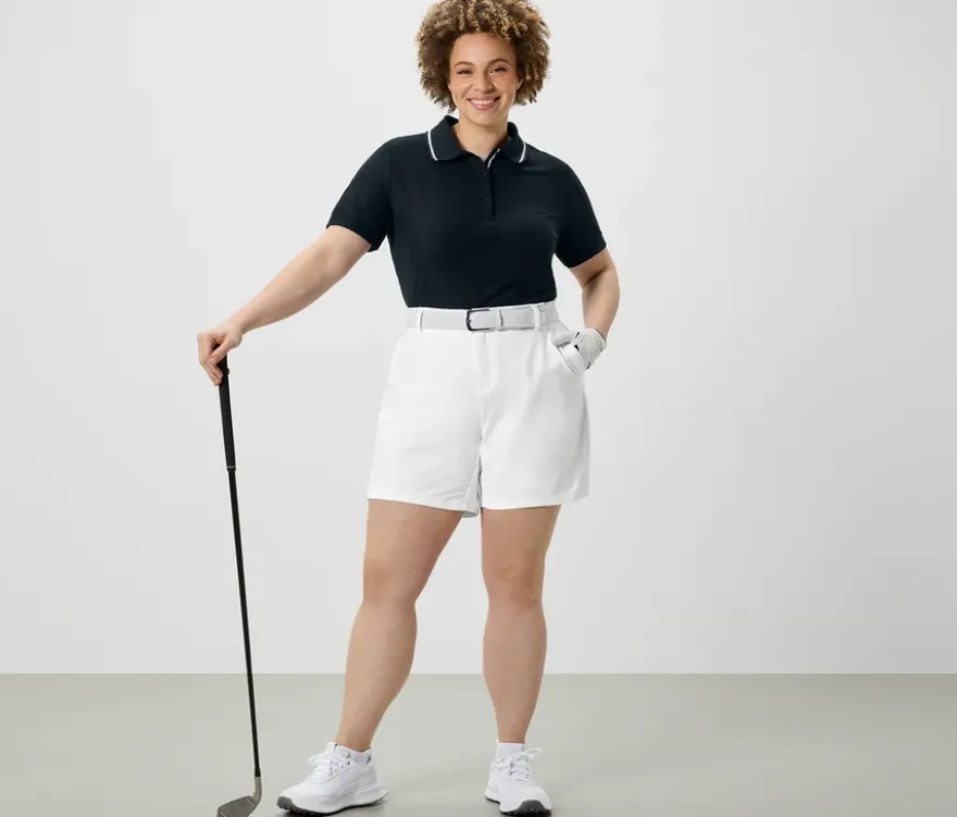 Softshell-Funktionsshorts, weiß
