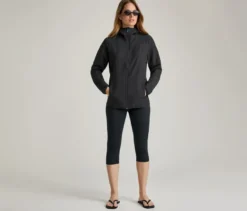 Softshelljacke, schwarz