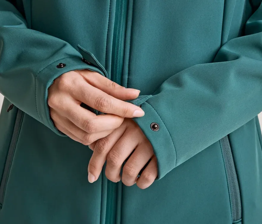 Softshellmantel, petrol