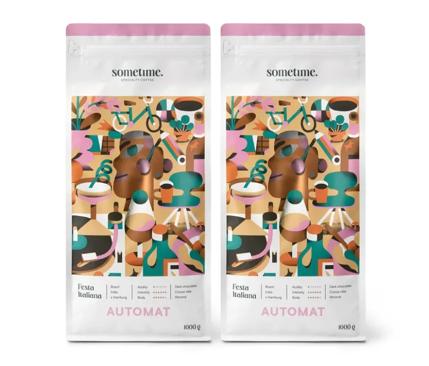 sometime - FESTA ITALIANA Caffè Crema - 2 x 1 kg Ganze Bohne