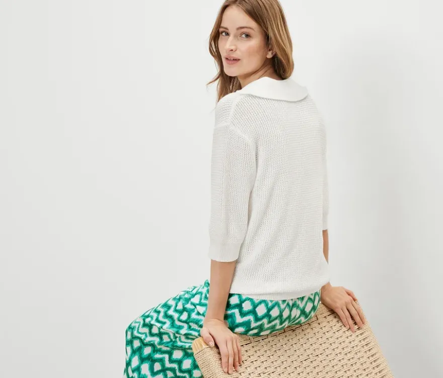 Sommerlicher Strickpullover