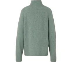 Soufflé-Yarn-Grobstrickpullover, salbei