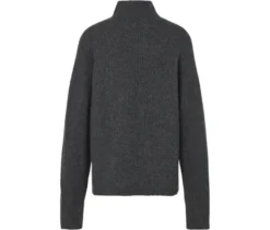 Soufflé-Yarn-Grobstrickpullover, grau