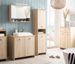 Spiegelschrank »Sonderby«, Nordic Light Oak